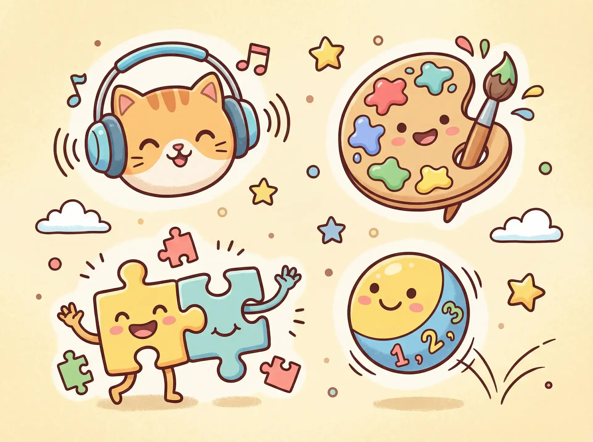 小朋友的手工作品 - 龙凤茶楼苹果版 益智创作